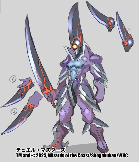 #デュエマ #デュエル・マスターズ 懐かしい絵をアップしていくぞい(∩'∀`)∩mrk6 デザイン画をアップしていくわよ(∩'∀`)∩ イラストを描く前に作ったりしていたわね～(∩'∀`)∩