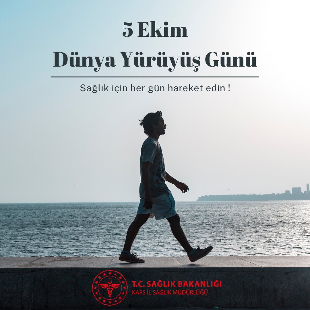 Dünya Yürüyüş Günü
#dünyayürüyüşgünü 
#halksallığı 
<a href="/saglikbakanligi/">T.C. Sağlık Bakanlığı</a> 
<a href="/halksagligigm/">Halk Sağlığı Genel Müdürlüğü</a>