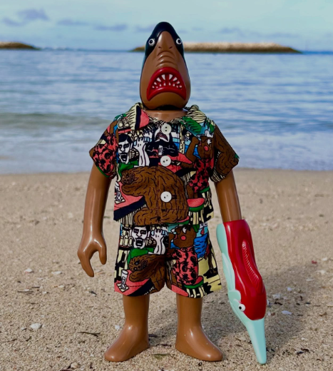 PUNKDRUNKERS✕Eanbe アイツ ソフビ 南国アロハ フィギュア 新品未使用