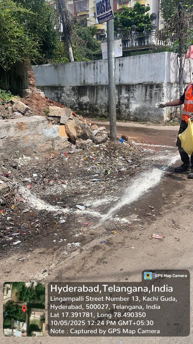 Amoh16AMBERPET's tweet photo. @JatinChottai @GHMCOnline Instructed Ramky incharge to clear it reguarly as per their scheduled time https://t.co/iDDCJzuEbB