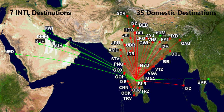 AeroUpdatesBLR's tweet image. 🚨 @AirIndiaX is building a #Hub in @BLRAirport. Three new middle-east destinations this winter.
Timings are altered for transit pax from North and south banks.
New Timings (#BLR dep)
JED = 17:45
RUH = 21:00
AUH = 21:10
DMM = 21:30
KWI = 22:20
#Hub in the making💪
#BLRAirport