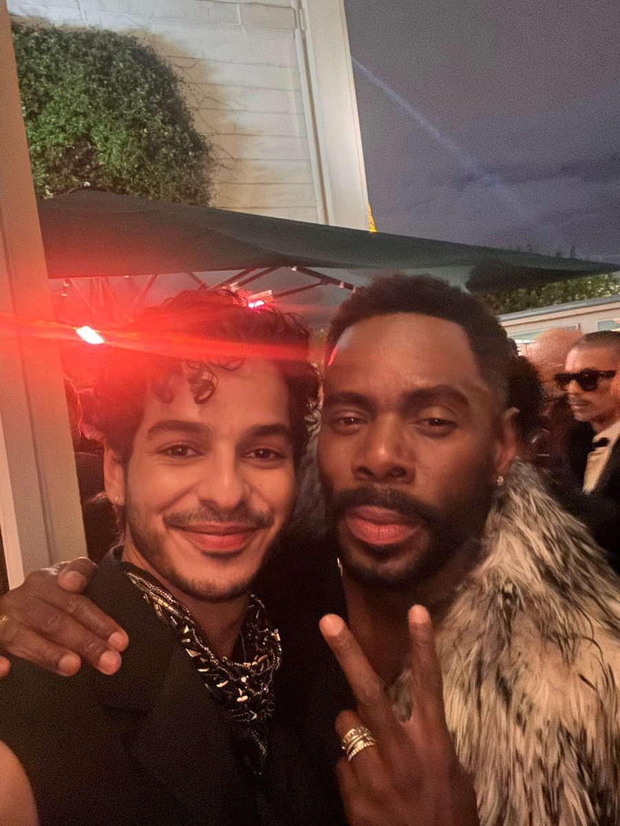 filmfare's tweet image. #Exclusive: #IshaanKhatter and #ColmanDomingo caught in a stylish moment at the BoF 500 Gala in Paris. 🌟

#Celebs