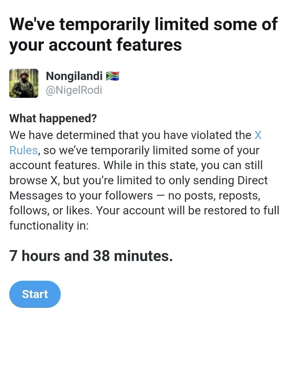 Freedom of speech. The owners blocked my account for 8hours
