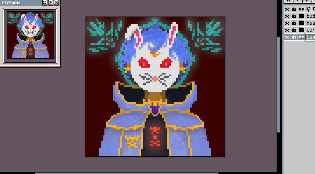 DheTenArt's tweet photo. 🐰🧙🏻Beneath the rabbit mask, the Animora spirit breathes and Ravonell listens.

🔗https://t.co/1XlPEtg5rf #rarible via @rarible 

#pixelart #pixelartist #pixelartcommunity #IndieArt #indieartist #NFTs #NFTCommunity #nftcollector #wip https://t.co/6d9F9KmnIr