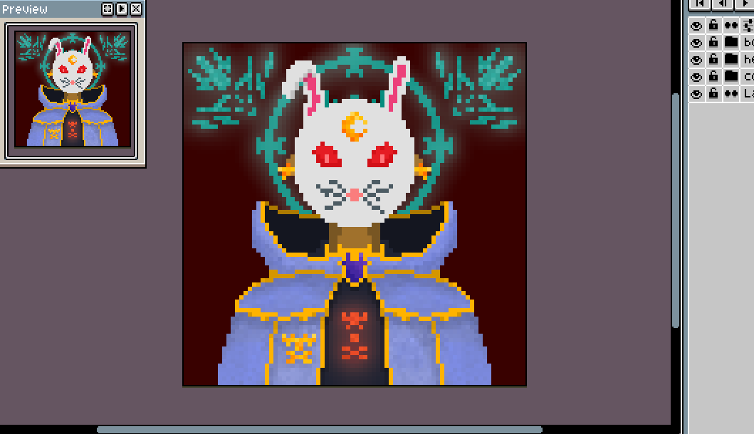 DheTenArt's tweet photo. 🐰🧙🏻Beneath the rabbit mask, the Animora spirit breathes and Ravonell listens.

🔗https://t.co/1XlPEtg5rf #rarible via @rarible 

#pixelart #pixelartist #pixelartcommunity #IndieArt #indieartist #NFTs #NFTCommunity #nftcollector #wip https://t.co/6d9F9KmnIr