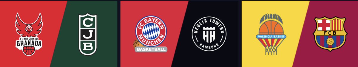 Sunnuntain upea koristripla 🏀🇩🇪🇪🇸

12:50 Elias Valtosen kauden avaus Granada vs Joventut Badalona (🎙️ <a href="/toniflink/">t໐ຖi fliຖk</a>) 

18:50 Mestarisuosikki FB Bayern vs avausvoittoa hakeva Hampuri (🎙️<a href="/EMkynen/">Esa Mäkynen</a>) HUOM muuttunut aika!

19:50 Euroliigajoukkueiden vääntö Valencia - Barca (🎙️eng.)