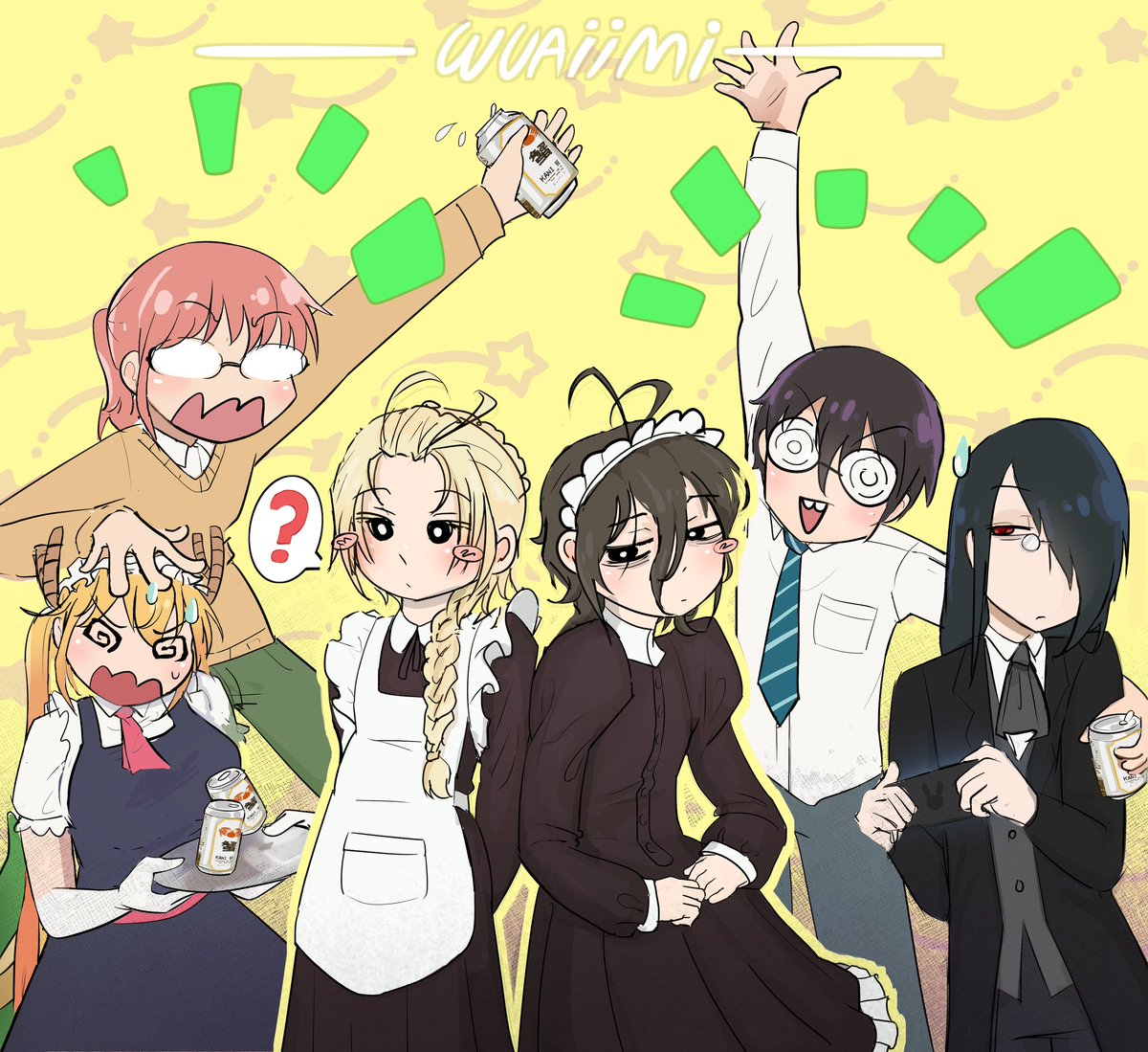 wuaiimi's tweet photo. Maid time! ぐシンジ &amp; 神剣 ⚔️ #トール #Dragonmaid #Kobayashi #ファフニール #小林さんちのメイドラゴン https://t.co/acqvVTytsP
