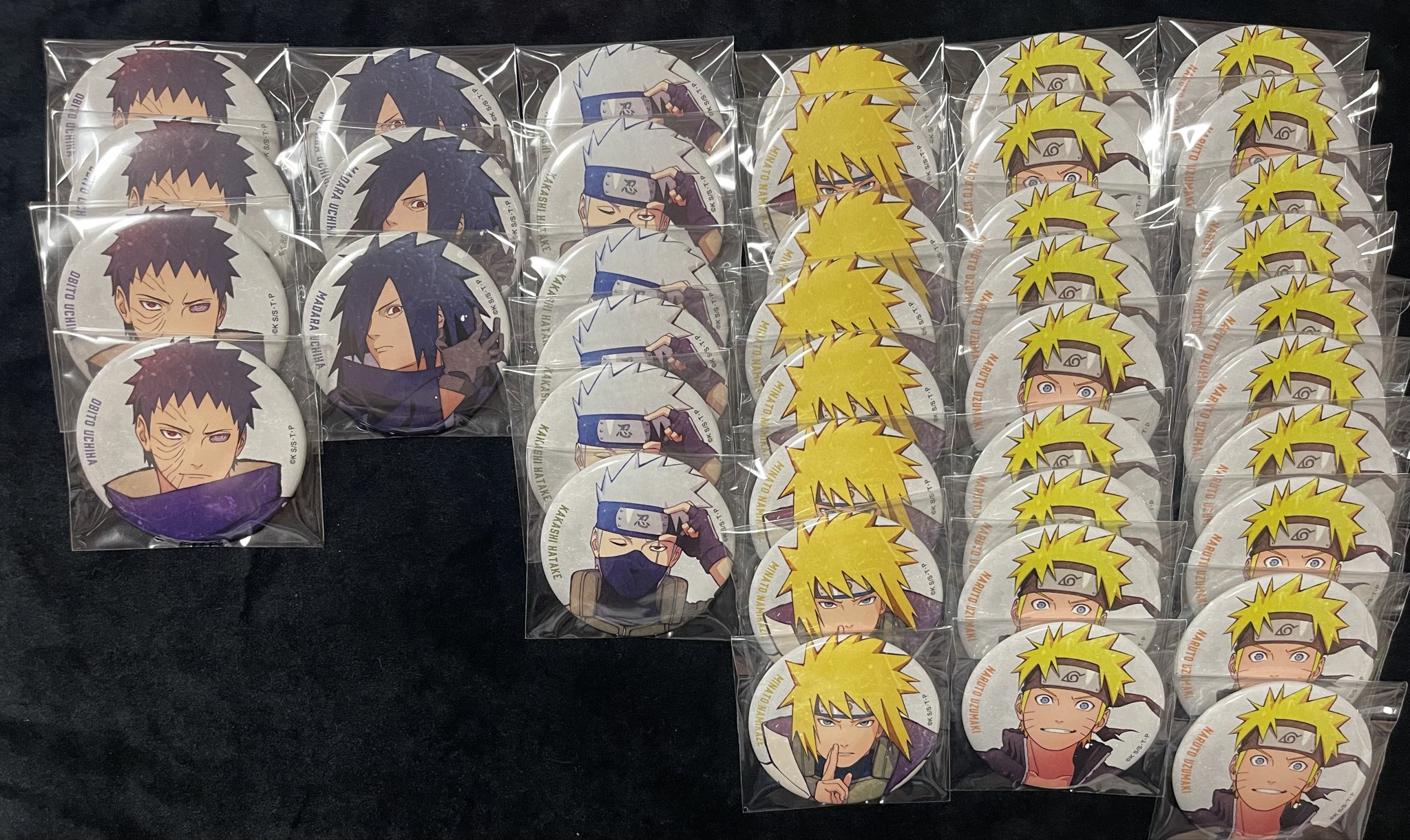 NARUTO ベースヤード オーロラ缶バッジ マダラ 柱間 5個セット NARUTO ベースヤード オーロラ缶バッジ マダラ 柱間 5個セット