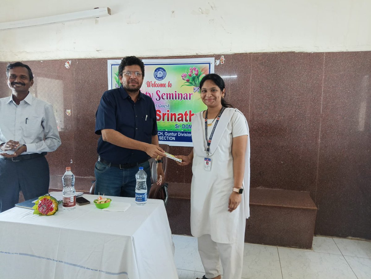 drmgnt's tweet photo. #Safety Seminar at #Nadikudi #Railway Station Conducted by Sr.DOM/GNT covering key operational safety topics:
Sub-route & #Emergency route cancellation #LCGate procedures (normal & abnormal)
#Shunting precautions & vehicle securing
#Safety #seminar #SafetyFirst https://t.co/TIZdqI33S5