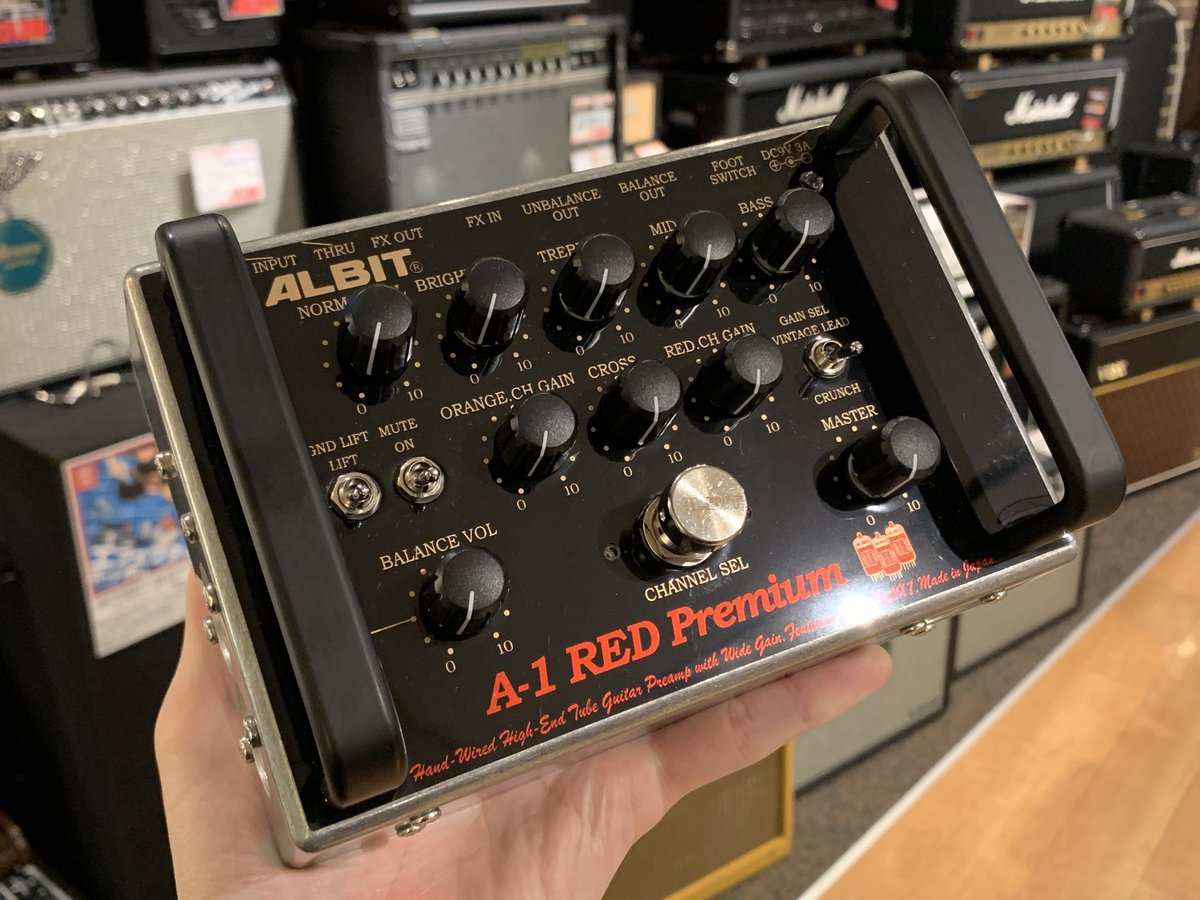 ギター Albit A-1 RED Premium ALBIT A-1 RED Premium（アルビット）プリアンプ ｜イケベ楽器店