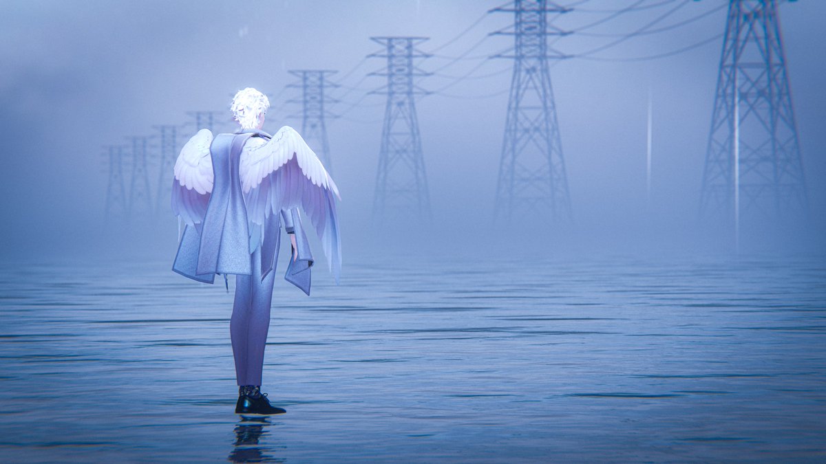 Maya_Mirror_'s tweet photo. #天使リーマン #AngelWorker #kaibatu2mmLAB #VRChat #VRC #VRChatPhotography https://t.co/pFrvGfA1Py