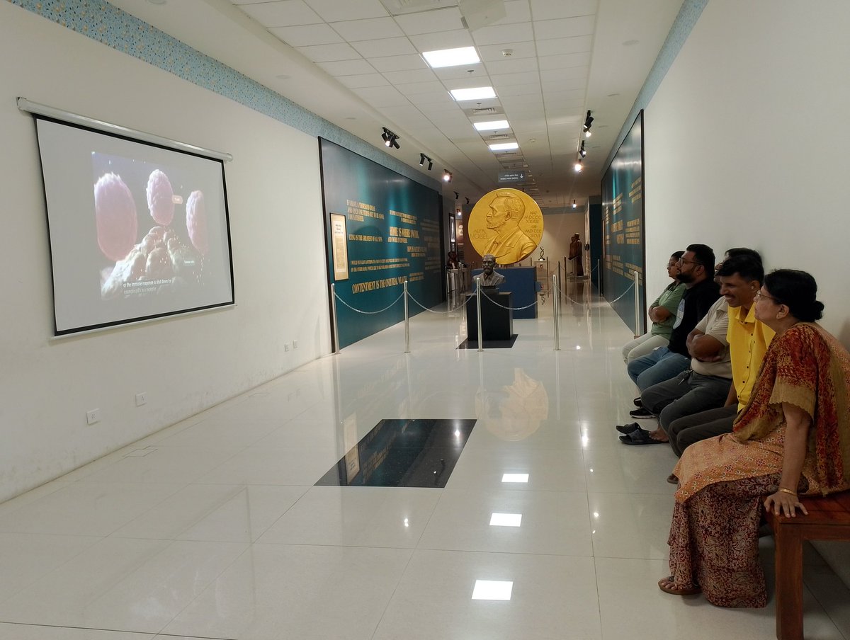Manisha Kalsariya (@manishak9944) on Twitter photo Remembering Peyton Rous, Nobel Laureate, whose discovery of oncogenic viruses transformed cancer biology. A special documentary screening at <a href="/RSCBhavnagar/">Regional Science Centre (RSC)Bhavanagar</a> Nobel Prize Gallery highlighted his remarkable contribution to science.
#NobelPrize #CancerBiology Remembering Peyton Rous, Nobel Laureate, whose discovery of oncogenic viruses transformed cancer biology. A special documentary screening at <a href="/RSCBhavnagar/">Regional Science Centre (RSC)Bhavanagar</a> Nobel Prize Gallery highlighted his remarkable contribution to science.
#NobelPrize #CancerBiology
