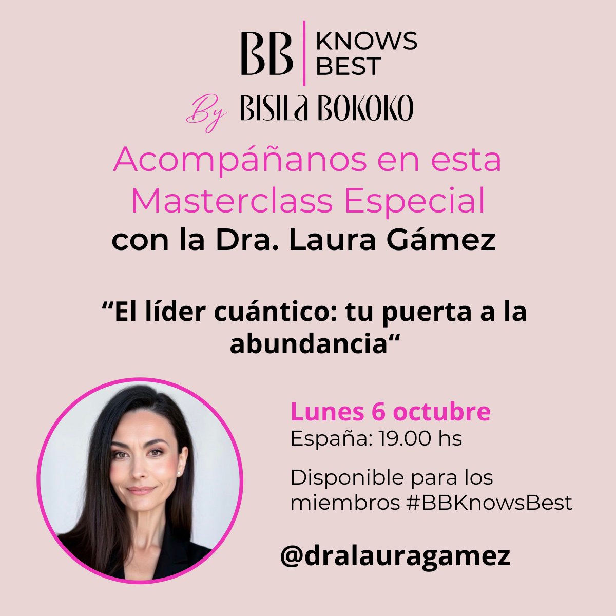 En esta masterclass “El líder cuántico: tu puerta a la abundancia” impartida por la Doctora Laura Gámez, @dralauragamez aprenderemos que restaurar la frecuencia original del ser es medicina… y es amor

🔗 hotmart.com/es/marketplace…
