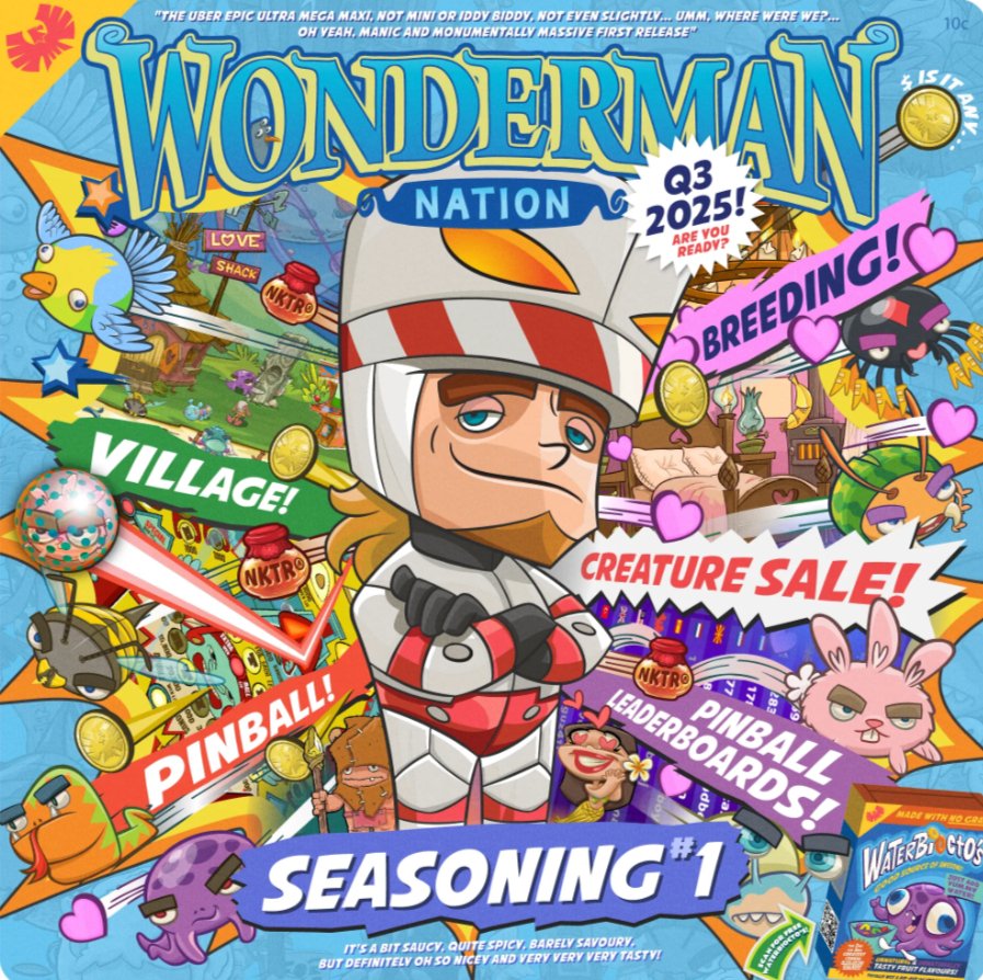 LAST CALL for Whitelist #1 – doors close today.

Whitelist #2 boards tomorrow and runs for 1 week.

Pro tip: to play + collect daily $NKTR, make sure your account is verified. 
Easiest way? 
Link your Google account to your Wonderman account and you’re verified.

#CreatureSale