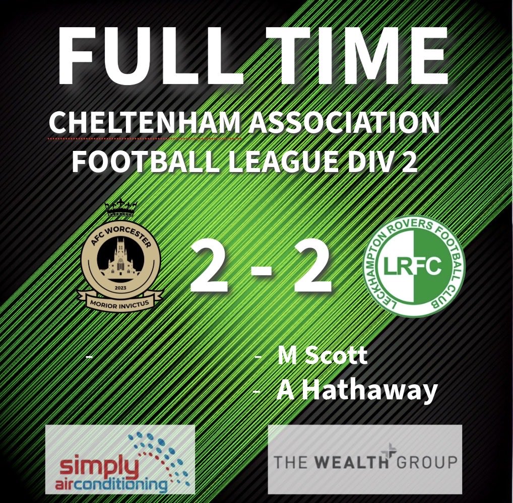 LRFC1stXI's tweet photo. After last weeks 7-1 loss against Bibury, it was important for the Reserves to put in a strong performance against @AFCWorc 
It was a busy afternoon for our keeper and CB’s with Worcesters direct style to their big target number 9.  
Despite conceding to a long throw, we matched their physicality for the rest of the half and got the equaliser around half time, Matty Scott cushioning a header from a corner. 1-1. 
Second half pretty much the same. 
Worcesters second goal rebounded off a 🇳🇬 defender, while the ball was out of play! It was missed by the Ref  and club Lino, play continued, with the attacker slotting it away 🙈 The lads didn’t give up and their persistence paid off with a lovely guided shot from Archie Hathaway into the top right! 2-2. This was how it finished. 
Decent away result against against a difficult opponent who played well to their strengths and their home pitch! 
Look forward to playing you back at the Burrows! 🇳🇬

#grassrootsfootball #StormAmy