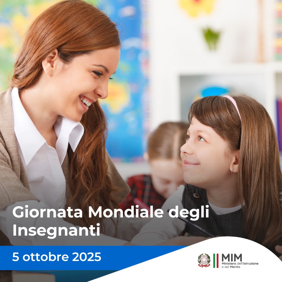 MIsocialTW's tweet photo. Il #5ottobre è la Giornata Mondiale degli #Insegnanti!📚
Il tema scelto quest'anno dall'Unesco, che ha istituito la giornata nel 1996, è “Riformulare l’insegnamento come professione collaborativa”.

Qui l’approfondimento di @RaiScuola▶https://t.co/KqCK8nmjna
#WorldTeachersDay https://t.co/kvlYRRuz2d