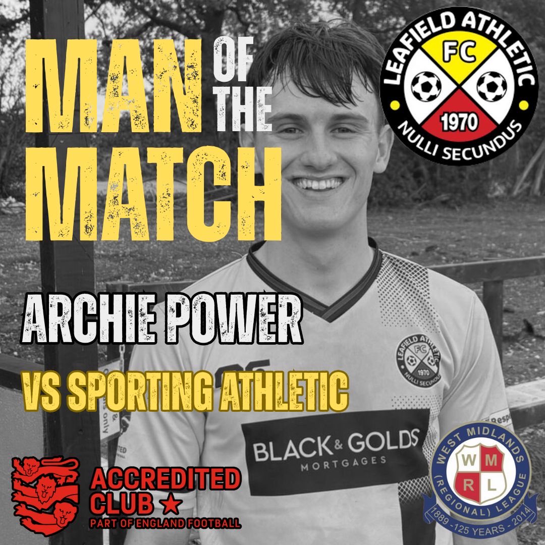3 goals! 3 points! A comfortable win for Leafield Athletic at home yesterday! ⚽️⚽️⚽️

Your MOTM for the afternoon is Archie Power who lead the line with intense pressing and great pace, where all the opponents could do was kick him down to try and stop him 🟡⚫️