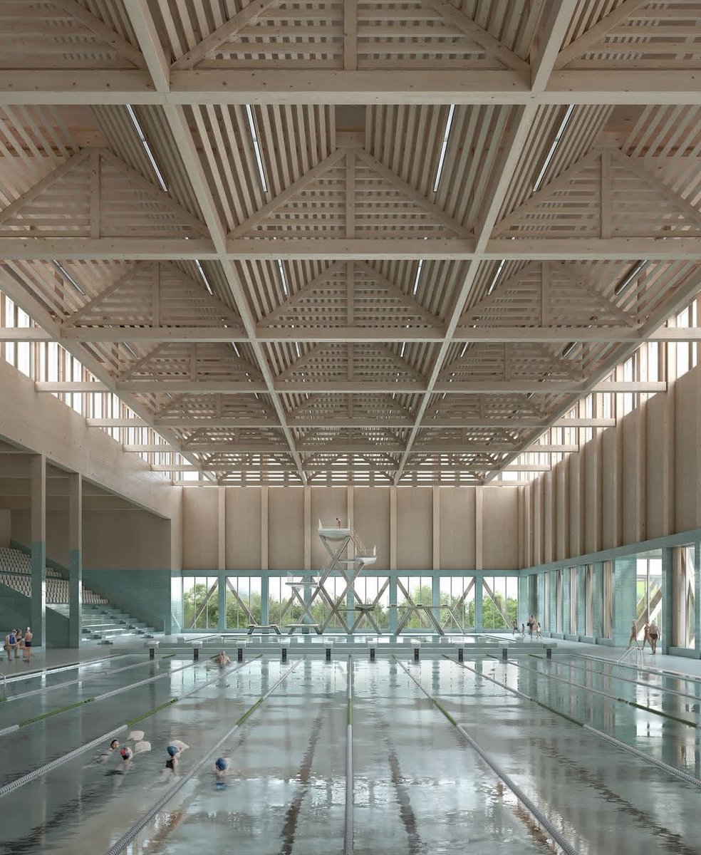 Now… *this* is a roof

New Central Bath and Sport Facility, Gothenburg 

Competition entry by Hermansson Hiller Lundberg Architects
