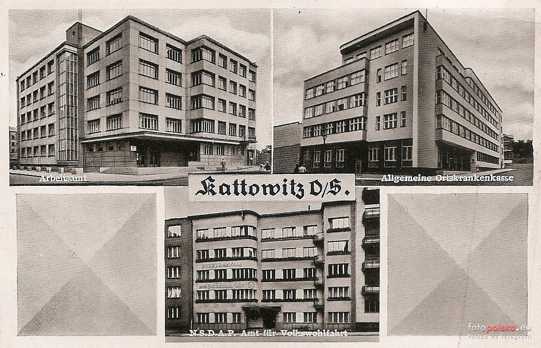 Grubiusz's tweet photo. #Kattowitz O.-S. (1942)
Arbeitsamt - Heinzelstraße / Straße der SA (ul. Plebiscytowa 36 / Powstańców 17 w #Katowice.)
Allgemeine Ortskrankenkasse - Gutenbergstraße / Godullastraße (ul. H. Dąbrowskiego 25 / W. Reymonta 8)
NSDAP Amt für Volkswohlfahrt - Straße d. RAD (ul. PCK 8) https://t.co/QahJRKqiks