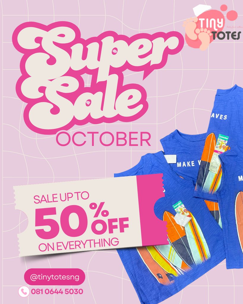TinyTotes1's tweet image. #EverythingMustGo OCTOBER!!!
We are clearing out our store. This is your opportunity to get all your saved items at cheap cheap prices.
You don’t want to miss this.
Please join our WhatsApp channel via link in BIO, we will be giving out lots of freebies there.