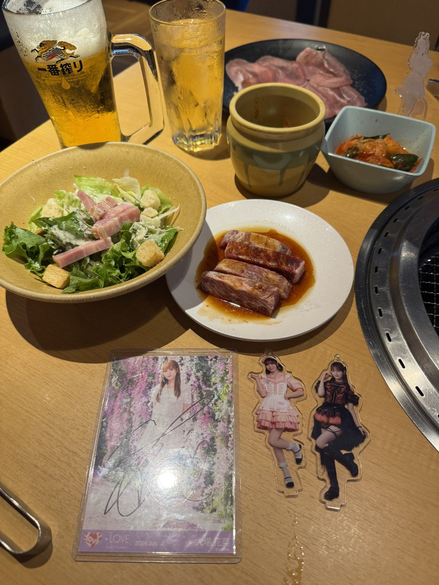 hanamaru_ul25's tweet image. やっとこさ焼肉きんぐ🥩🔥
今日は瞳さんも連れてきた!!

 #イコラブ焼肉部
 #ドカ食い気絶部