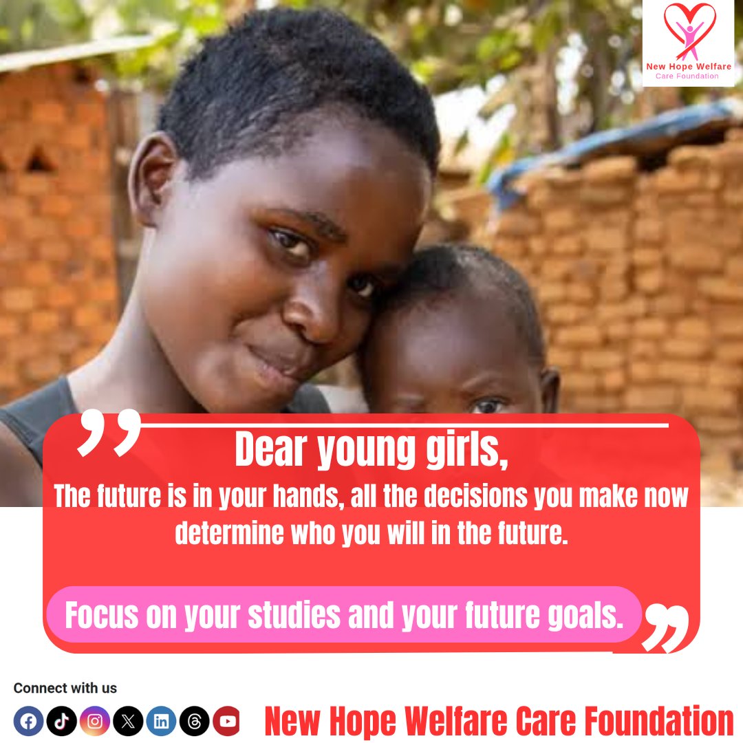 NHWC_foundation's tweet image. To the teenage girls, the power is in your hands. Making informed right decisions can secure your future #Girlsmatter. Focus on your studies and future goals. #EmpowerTeens #Futuregoals.
#TheFuture