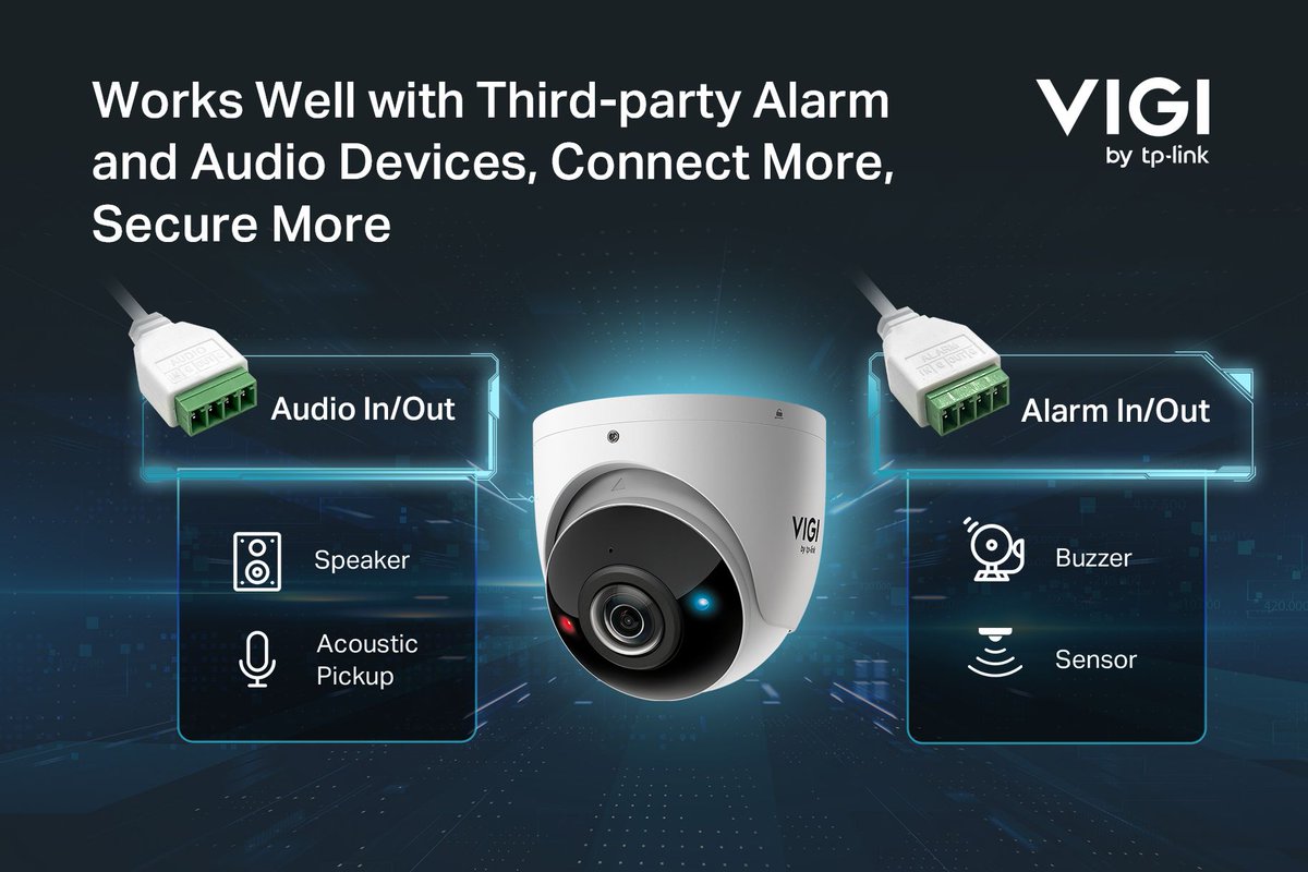 msdsolutionsksa's tweet image. Introducing VIGI’s first 180° single-lens panoramic camera with red-blue warning lights, designed to deliver an ultra-wide surveillance view.

Contact us via email at info@msd-solutions.net

#MSDSOLUTIONS #VIGI #Camera #TPLink #Surveillance #Efficiency