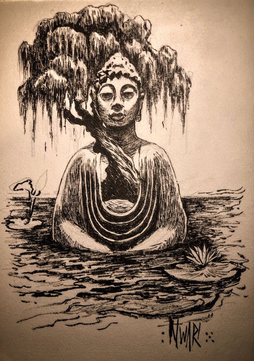 nwari_art's tweet photo. Day 4: Murky x Weeping Willow
“What grows in murky waters”
#Inktober2025 #Plantober2025 #inktober https://t.co/qbkub89odT