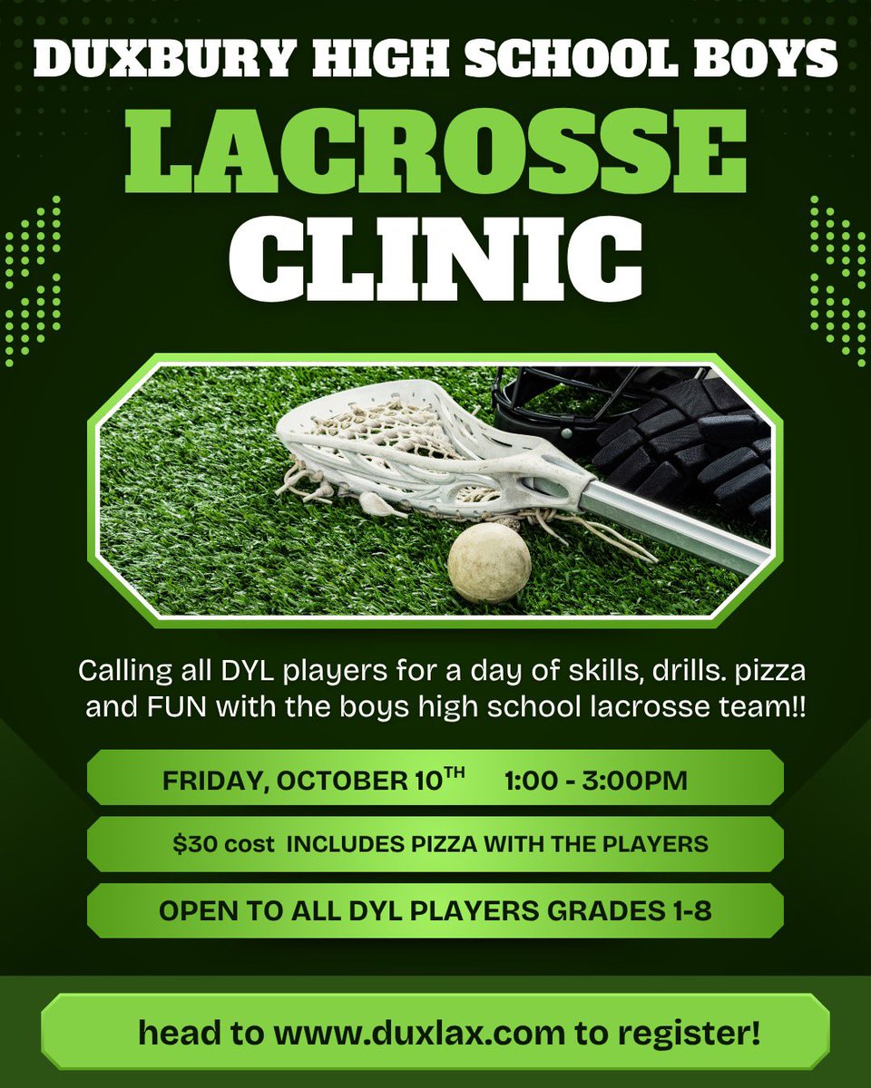 𝐓𝐡𝐢𝐬 𝐅𝐫𝐢𝐝𝐚𝐲‼️ 

Register at duxlax.com

See you Friday!! 🥍 💚🤍