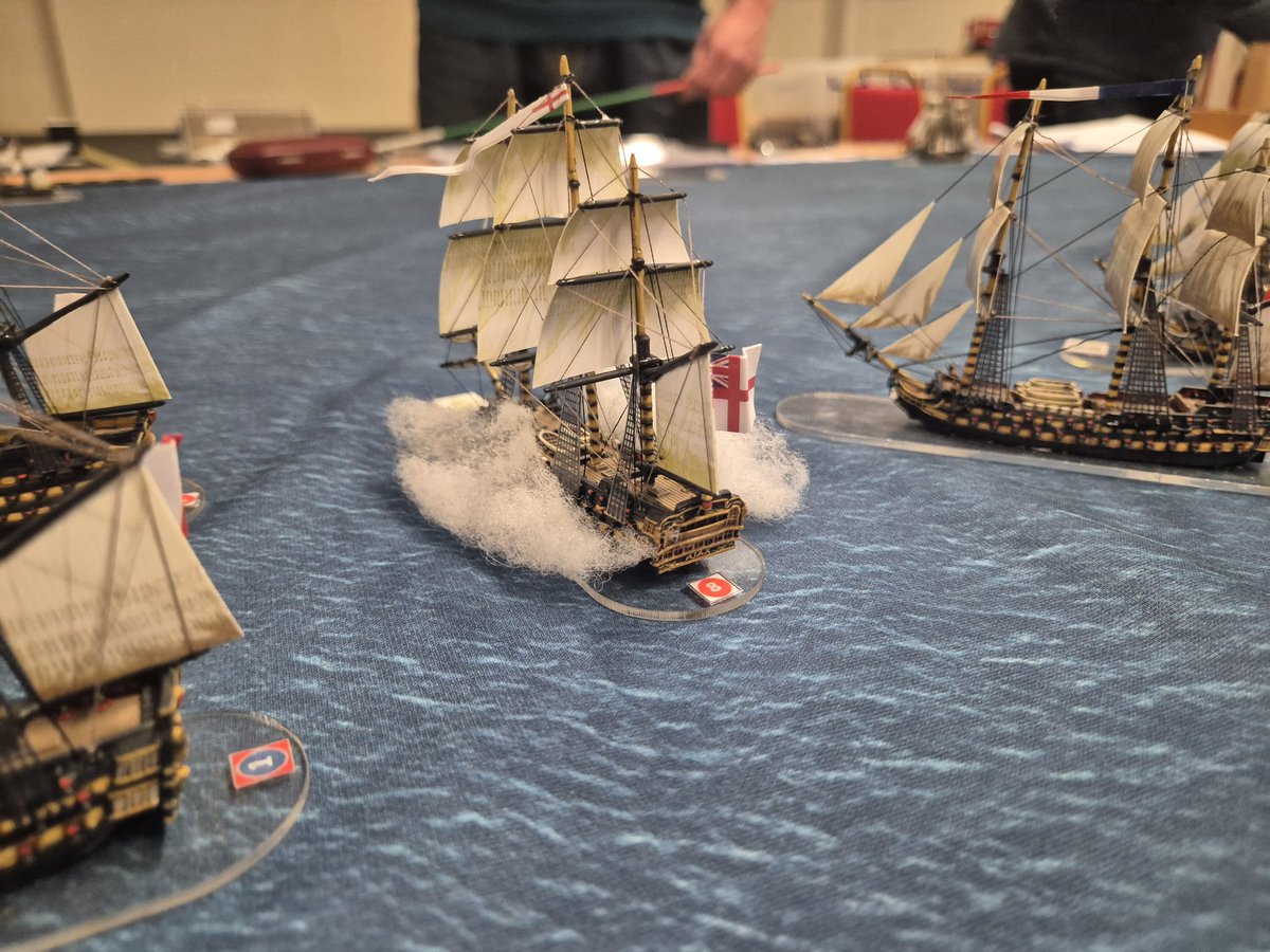Kate - Short For Bob ✨️ (@kejamieson_) on Twitter photo Popped down to see Trafalgar being played by the Naval Wargames Society ⚓️
All figures by <a href="/WarlordGames/">Warlord Games</a> bar 2 on the table. I should probably finish painting and rigging mine at some point... Popped down to see Trafalgar being played by the Naval Wargames Society ⚓️
All figures by <a href="/WarlordGames/">Warlord Games</a> bar 2 on the table. I should probably finish painting and rigging mine at some point...