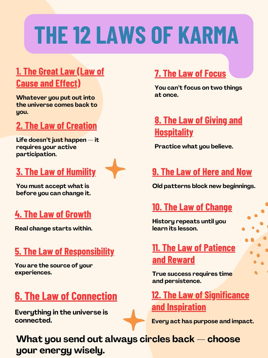 solidaritypub01's tweet image. Every thought, word, and action sets energy in motion.
The universe doesn’t forget — it simply mirrors back what you give.
Live with intention, act with kindness, and watch your reality transform. 🌌

#LawOfKarma #UniversalLaw #MindfulLiving #SpiritualGrowth #KarmaEnergy