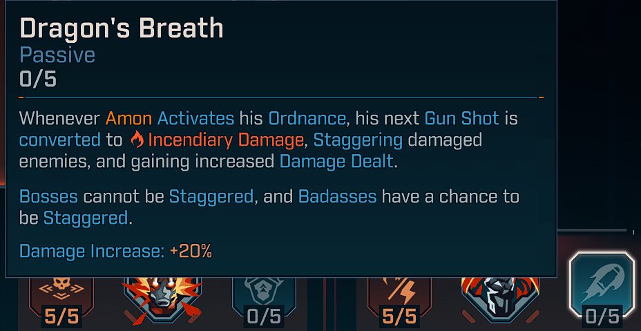 Heads up Amon players.

Previously Dragon's Breath would give a free 100% AMP to your shots before the extra 20% per point. Totalling 200% amp at 5/5.

The recent buff patch seems to have fixed this without any notes mentioning it. So if you're doing less damage, 

This is why.