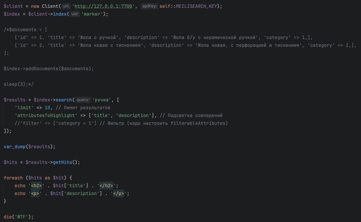 kasapskinozhove's tweet image. Ну значит поставил я себе #meilisearch... Вроде работает )