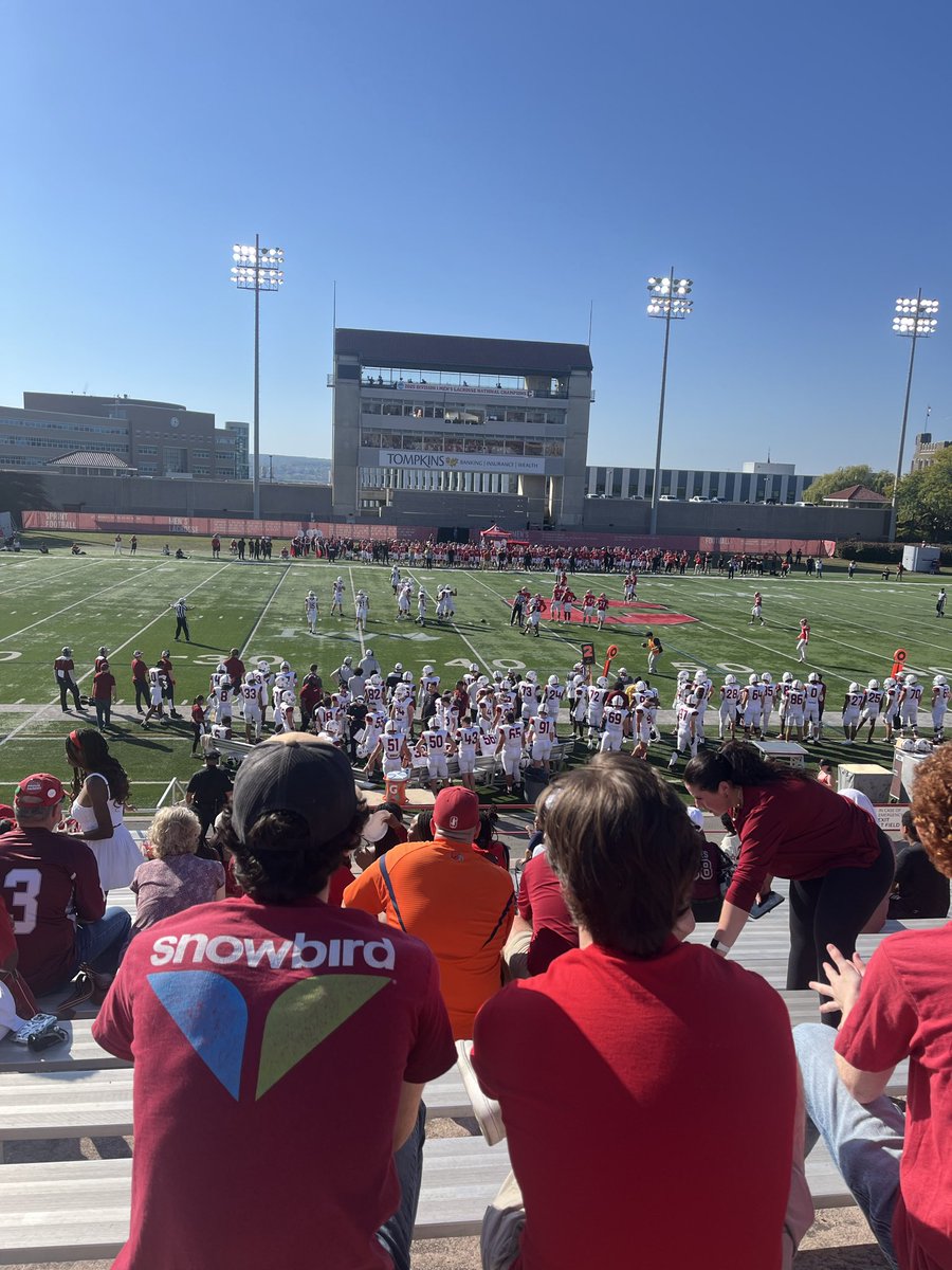 Thank you <a href="/BigRed_Football/">Cornell Football</a> for a great visit. Had an amazing time watching the game and walking around the campus and facilities.
<a href="/TerryUrsin/">Terry Ursin</a> <a href="/Coach_Hatcher20/">Mike Hatcher</a> <a href="/Americanfbcamp/">Coach BJ Payne</a> <a href="/JWhitlow_2/">Jalen Whitlow</a>