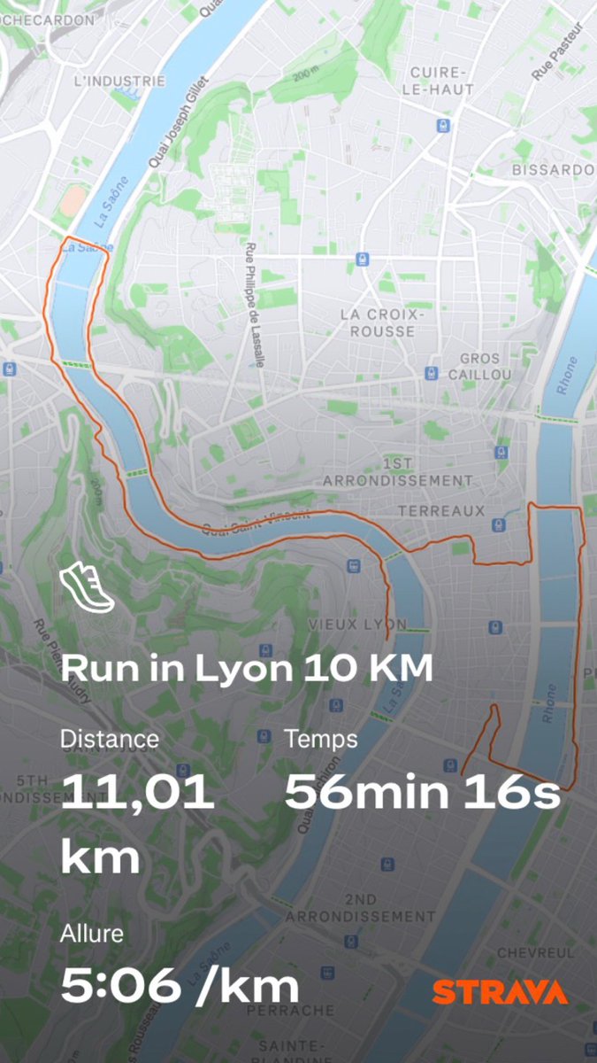 poliver69's tweet photo. 🏃♂️ 10 km du #RunInLyon bouclés !
Une ambiance incroyable dans les rues de notre ville, entre sportifs, bénévoles et supporters https://t.co/Wkc7tYXp45