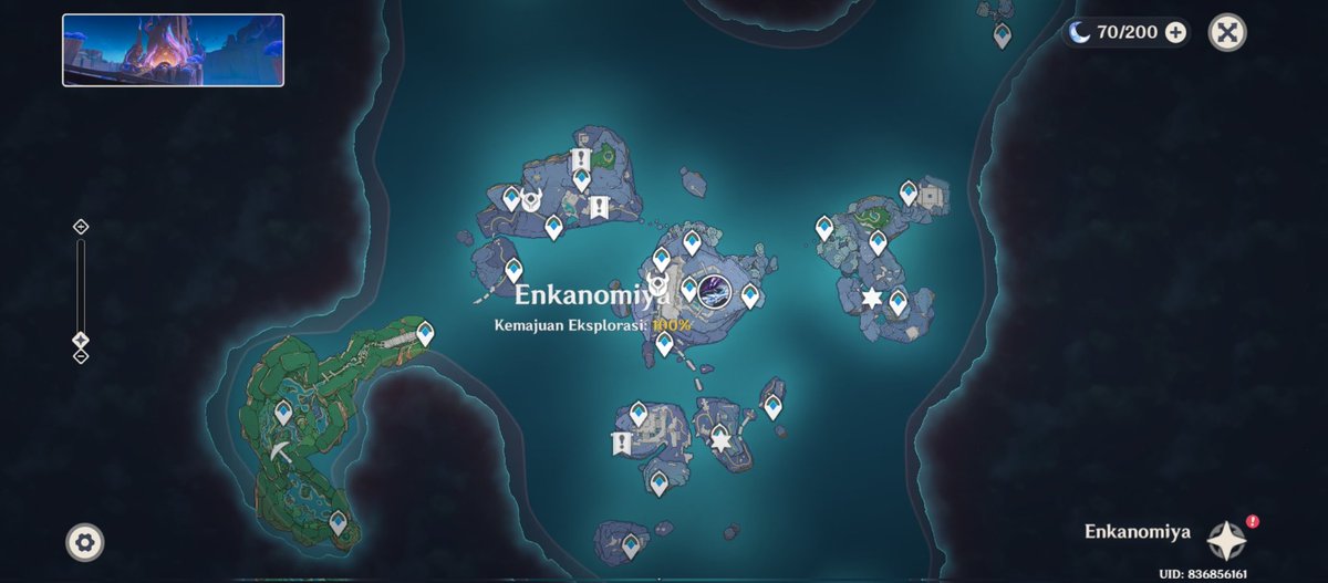 i saw many ppl didn't explore enkanomiya at all .. anyway ..