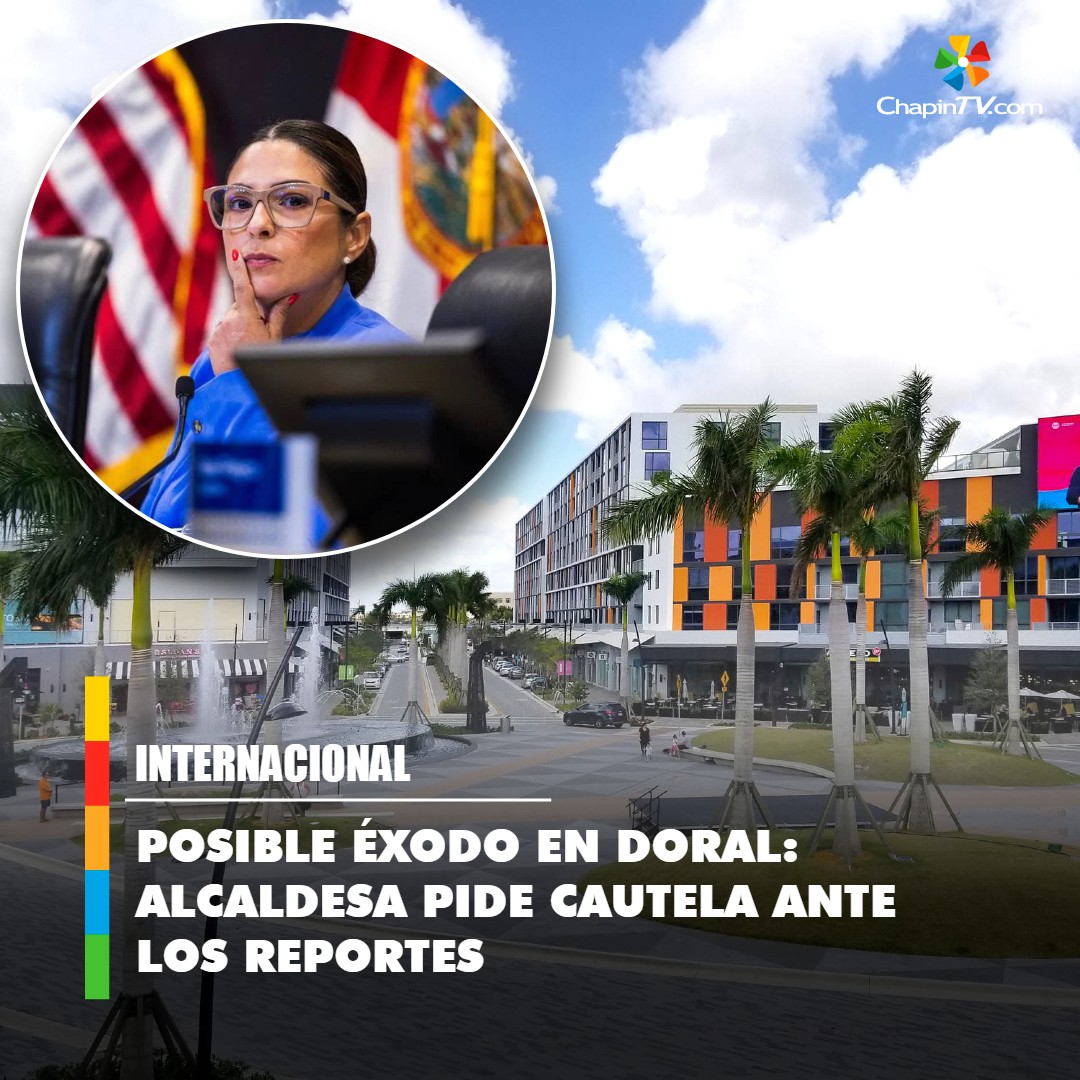 chapintv_'s tweet image. ¿#Éxodo en #Doral, Florida? Reportes lo sugieren; alcaldesa pide cautela 😨➡ bit.ly/4pWaVuE