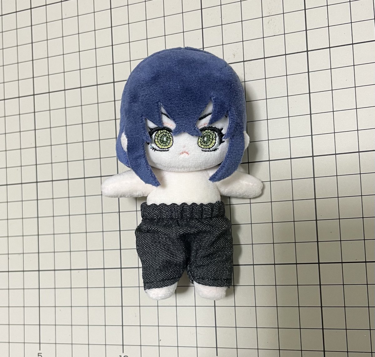 伊之助ぬい、やっと本体出来た〜
布を染める才能全く無いみたいで、3回挑戦したけど上手くいかなかったので諦めました😭（失敗したけど使った）
あとは服？頑張って作らなきゃ！

ちなみにwawaちゃん10cmサイズです