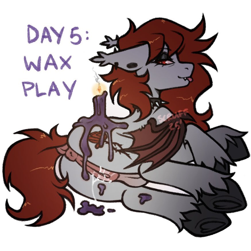 Day 5 is waxplay🫣im getting faster at these

⛧ TAGS
#kinktober #mlp #mlpfim #mylittlepony #mlpfanart #mlpfandom #ponyartist #ponystreamer #ponyoc #brony #mlpnsfw #nsfw #furrynsfw #nsfwart #sketchinscruff
#kinkplay #kink #waxkink #wax #waxplay #ponut