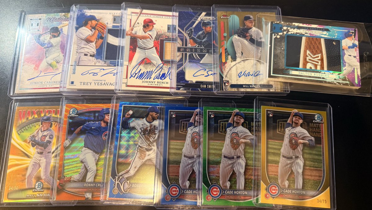 Lynchcardsales's tweet photo. Sale tonight starting around 5 pacific, 8 eastern. Everything pictured here will be in tonight's sale! Retweet for a chance to win $5 to use as credit in any of my sales! https://t.co/knz4X77Koa