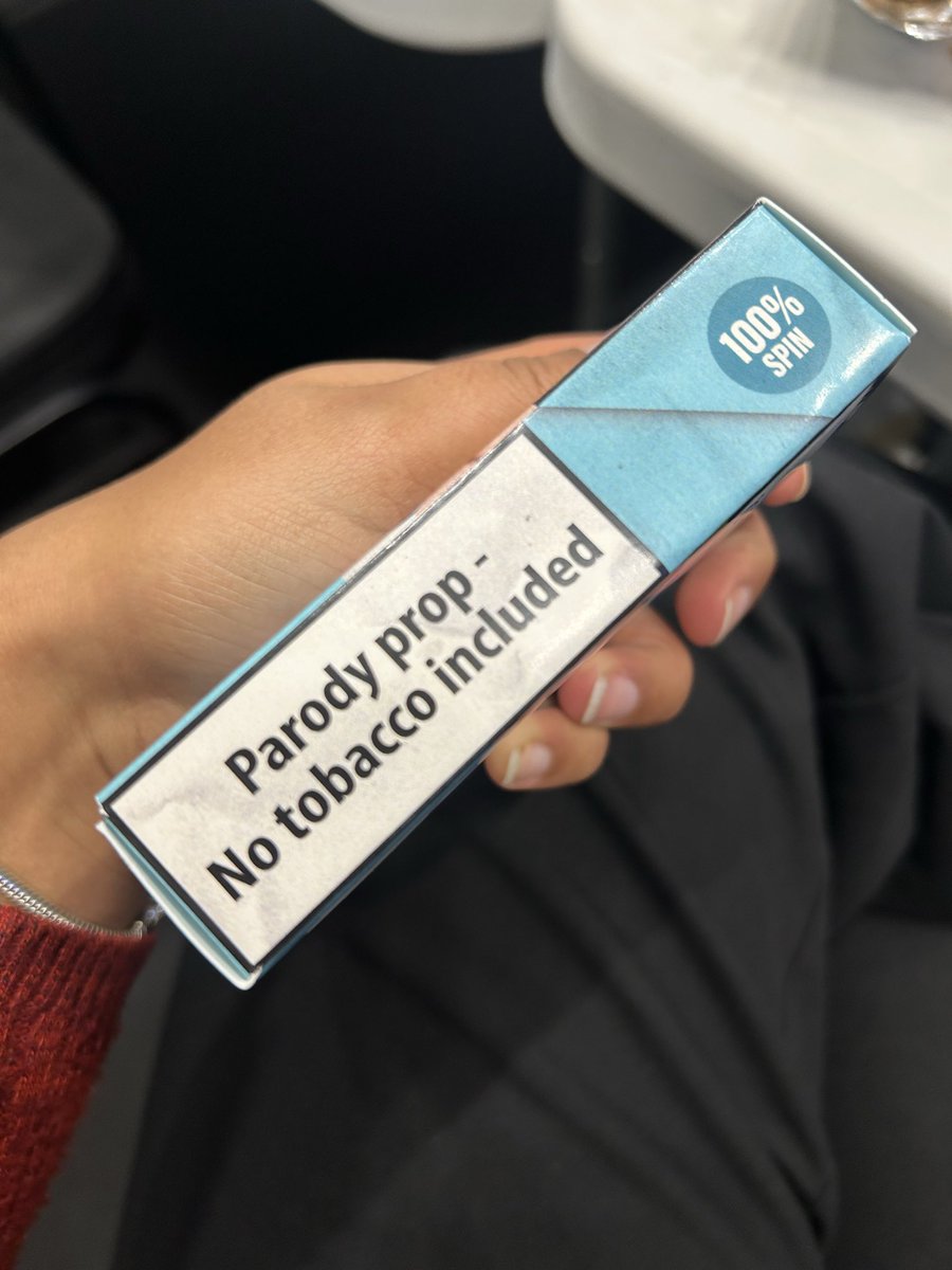 Tories have just handed these out around the press room at conference… 😂