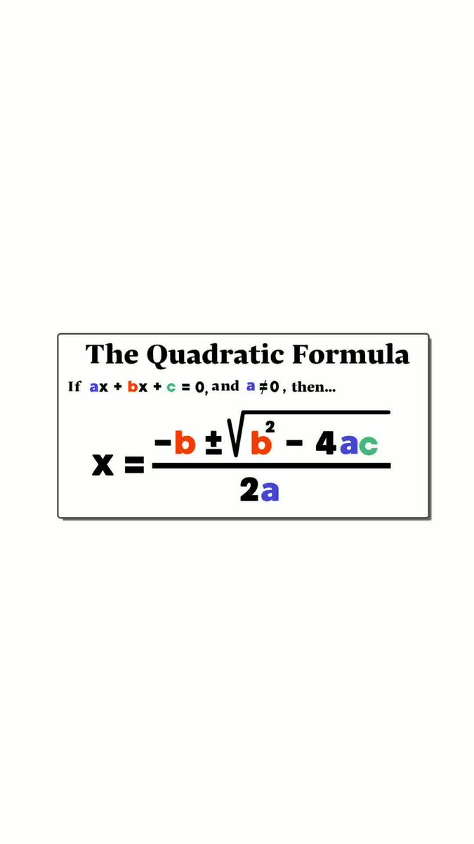 mahaclass10's tweet image. Quadratic Formula Made Easy ✨ | SSC Class 10
Struggling with quadratic equations? 🤔 Here’s the simplest breakdown for your Maharashtra Board prep! 📘✍️

Save 🔖 &amp;amp; share 🚀
#QuadraticFormula #SSC2026  #Class10Maths #BoardExamPrep
