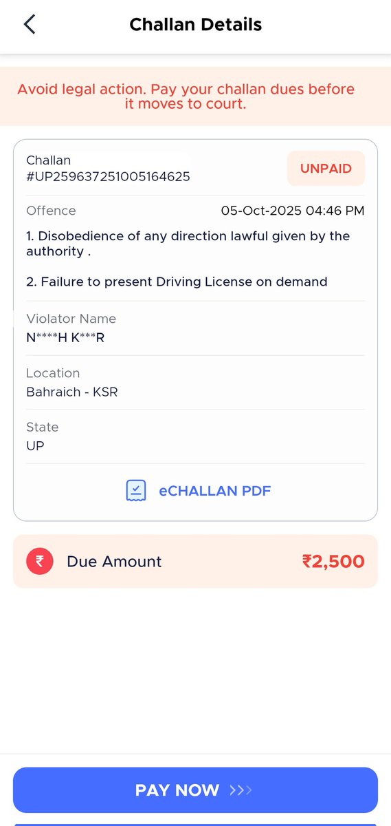 StarSamay's tweet photo. बहराइच पुलिस द्वारा जरवल कस्बे में गाड़ी चालक द्वारा डिजिलॉकर में ड्राइवर लाइसेंस दिखाने पर जरवल SO द्वारा मोबाइल फेंक दिया गया और चालान काट दिया, कार में बैठी महिला से अभद्र भाषा प्रयोग किया
@SpBahraich @uptrafficpolice @bahraichpolice @Uppolice @myogiadityanath @SPCityBahraich https://t.co/3yMskKpCxP