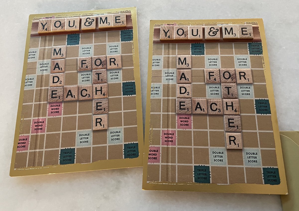 acmoorephd's tweet image. When it’s your 23rd anniversary and you and your husband get each other the same card 😂
