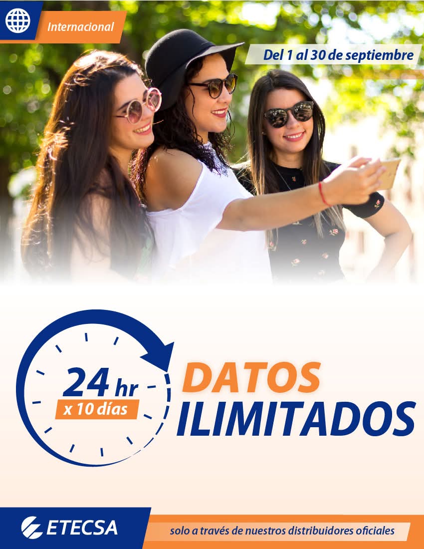 📱💥 ¿Qué puedes hacer con datos ilimitados 24H x 10días?
✅ Ver series y películas  
✅  Subir contenidos
✅Videollamadas 
✅Jugar online
✅Navegar TODO el día…. 
Recarga entre 500 y 1 250 CUP a través de nuestros distribuidores internacionales.
#RecargaInternacional