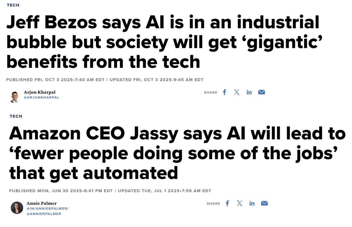 DioPt5's tweet image. We’re chasing efficiency so hard we might automate ourselves out of meaning, yet we can’t help believing the future will be worth it. #amazon #tech #AI #layoffs
