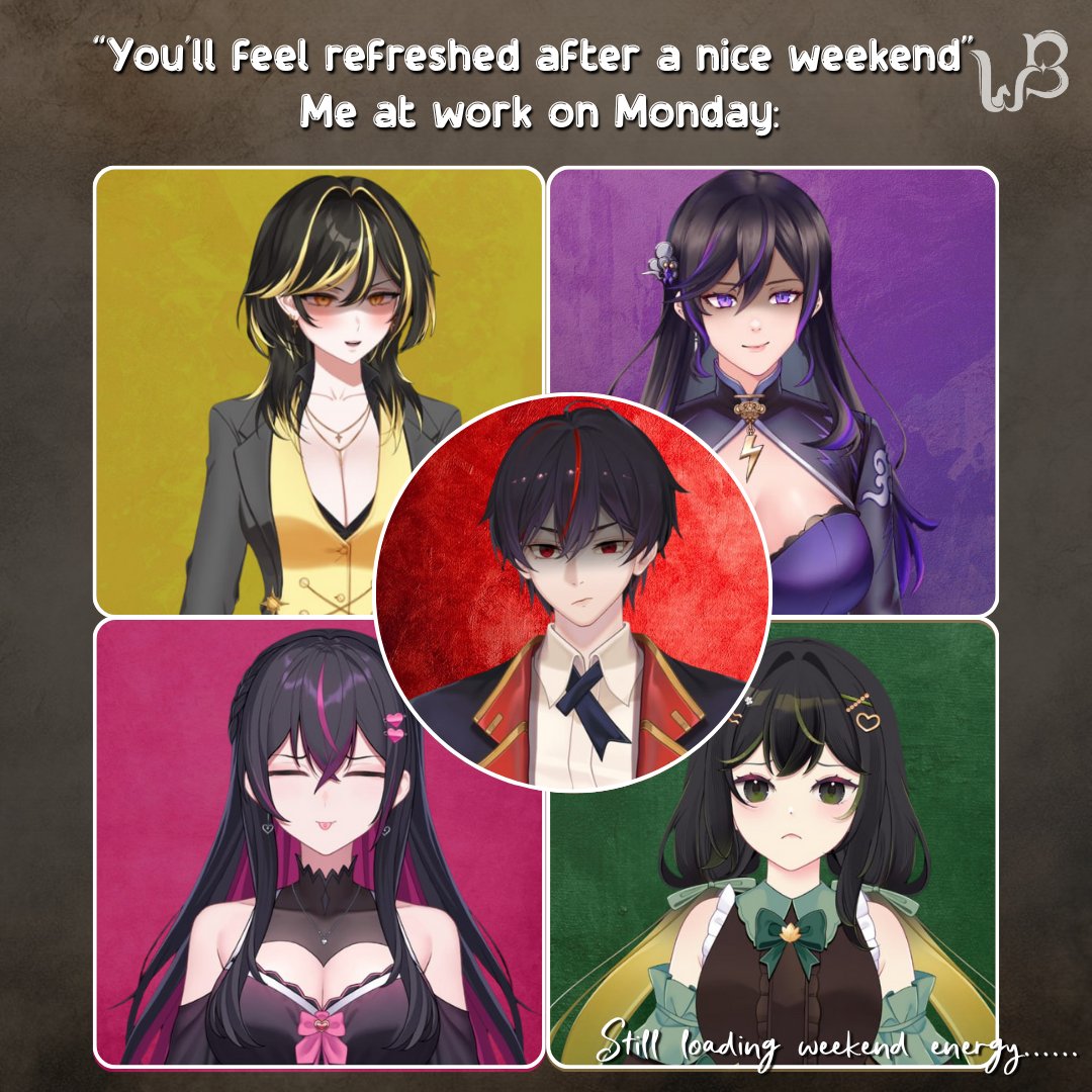 WhickerButler's tweet photo. Ada yang udah siap kerja atau sekolah untuk besok? …nggak ada? Sama 😫😖
#whickerbutler #meme #memevtuber #VtuberID https://t.co/0KVsqGwF5s