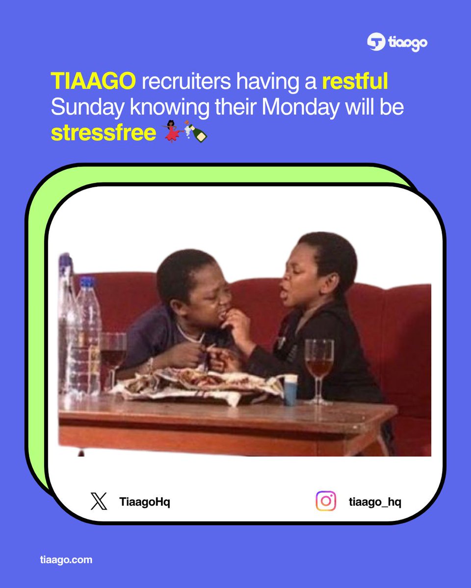 TiaagoHq's tweet photo. Recruiters wey sabi🫱🏾‍🫲🏿 🙌🏽 https://t.co/rlOvOtK9V0