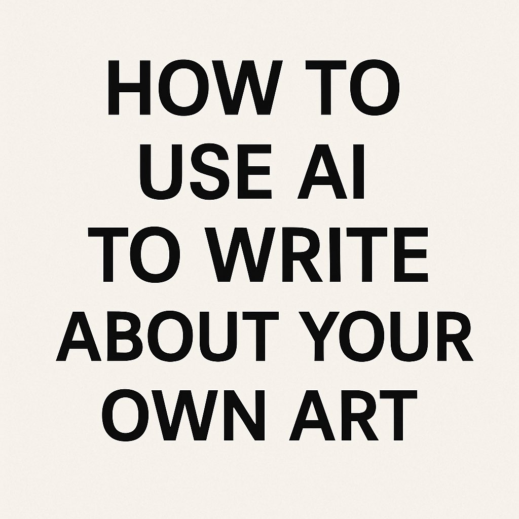 UnknownCo123's tweet image. Most artists use AI wrong when writing about their own work.
Here is how to use @grok, ChatGPT and co to write about your art, and how not to. 🧵
