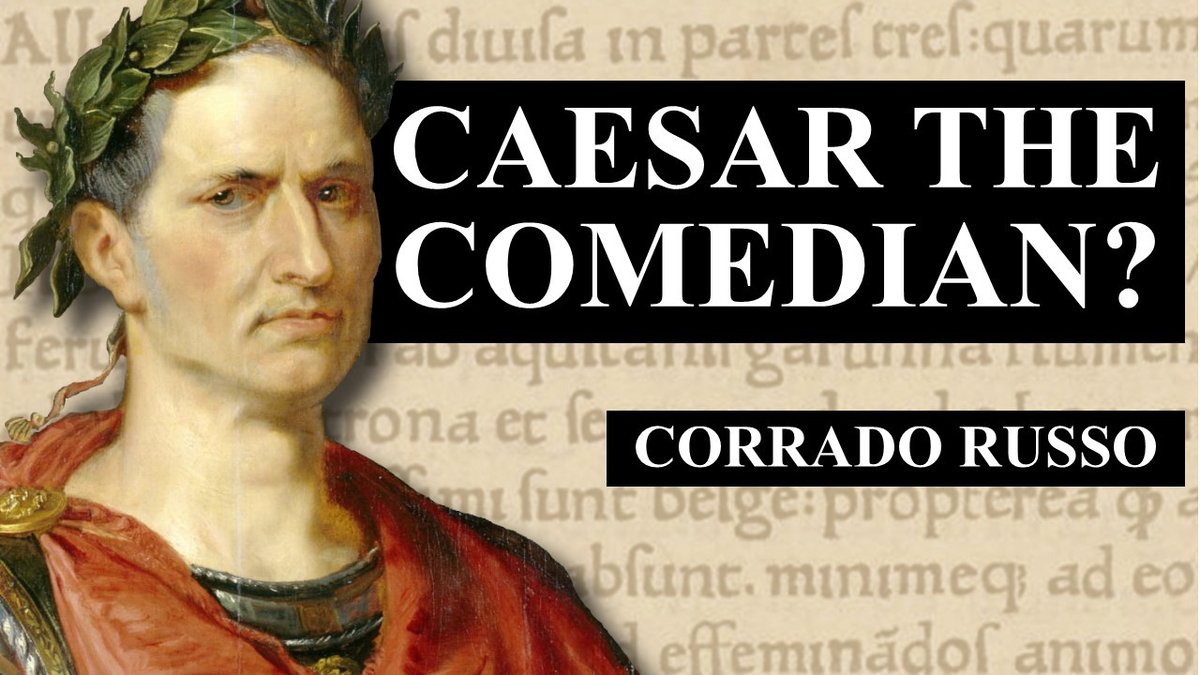 I got to have a really interesting conversation with my Latin colleague Corrado Russo today on humor in Caesar's commentaries.

It turns out that Julius Caesar was actually one of the funnier Roman authors of his time. Here's our full conversation: youtu.be/2fSpeUtDBIs?si…